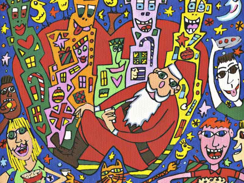 James Rizzi - Santa in the big apple
