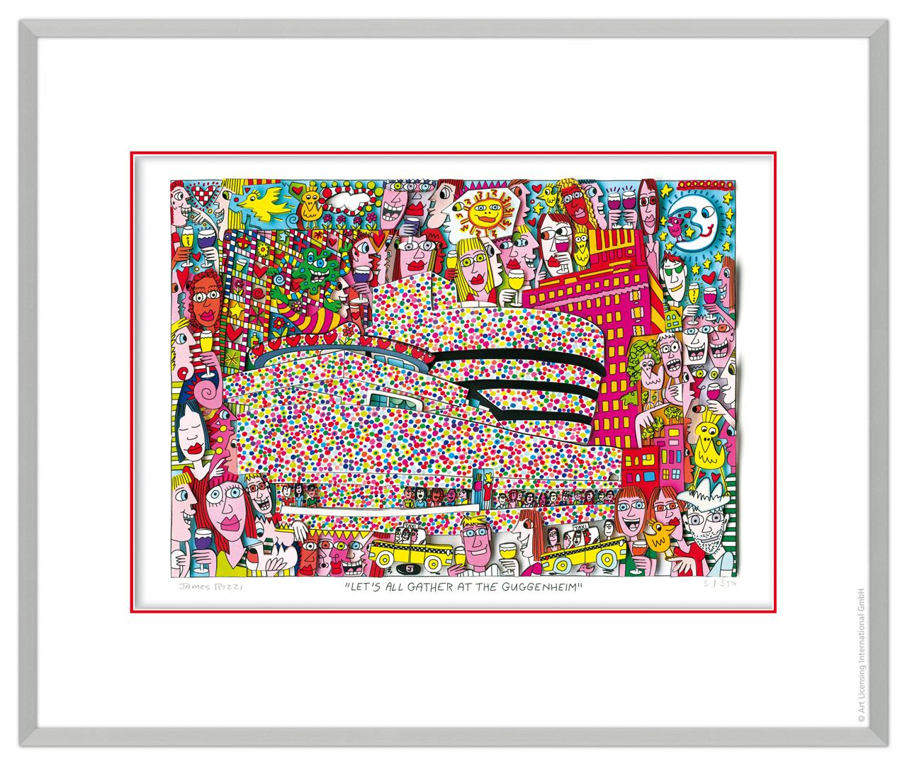 James Rizzi -  LET'S ALL GATHER AT THE GUGGENHEIM